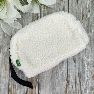 Kate Spade Sherpa Cosmetic Makeup Pouch Travel Bag Purse